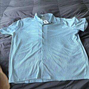 Sky Blue Men's Casual Button Down Shirt